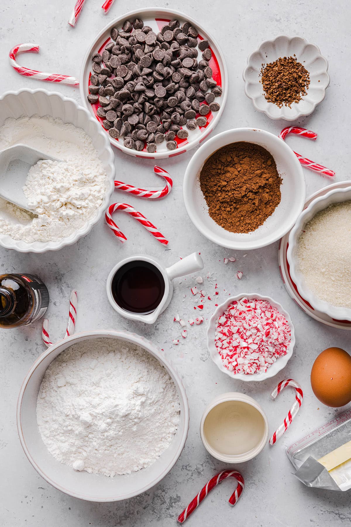 These chewy Chocolate Peppermint Cookies are rich and fudgy with a festive candy cane crunch that are so easy to make! The perfect holiday cookie made healthier with less butter, whole wheat flour and zero refined sugar.