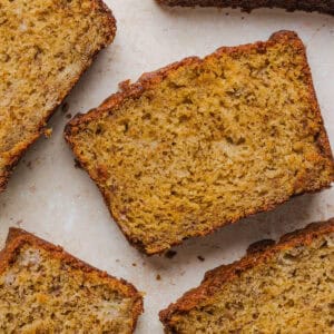 This is hands down the BEST Banana Bread recipe passed down from my Grandma! Moist, lightly sweet, and packed with rich banana flavor that works for breakfast, a delicious snack or dessert.