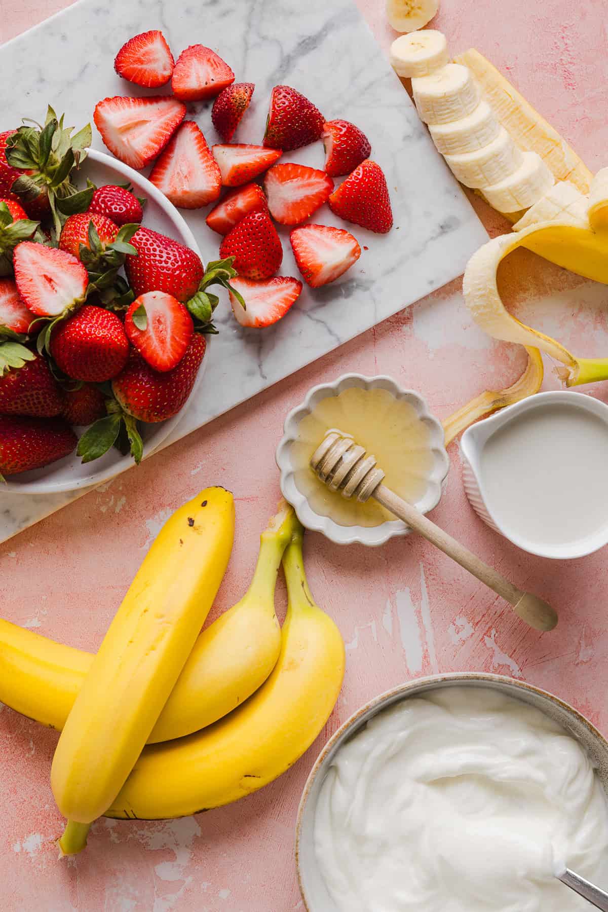 This Strawberry Banana Smoothie is creamy, naturally sweet, and made with simple, healthy ingredients. Easily made in just 5 minutes for the perfect breakfast or a quick snack!